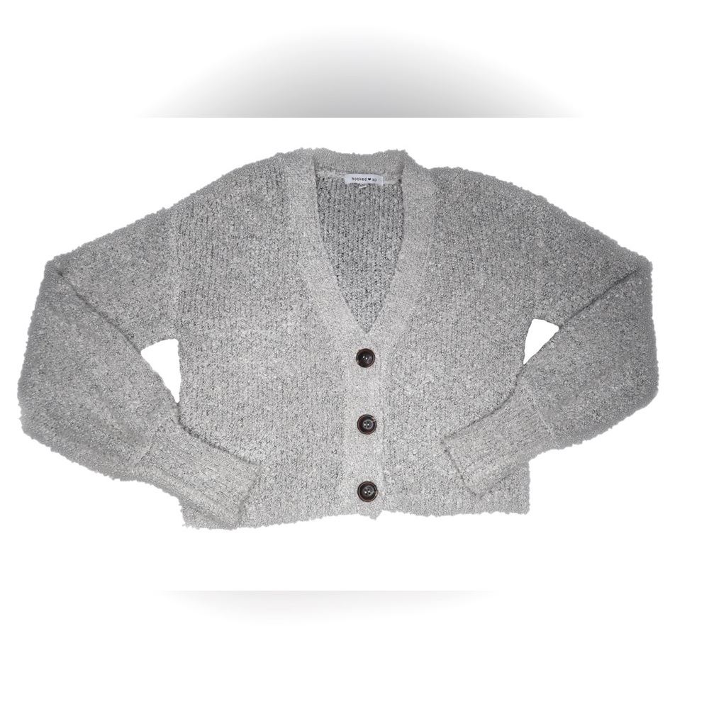 Cozy light grey crop top sweaters brand: HOOKED UP Size XS